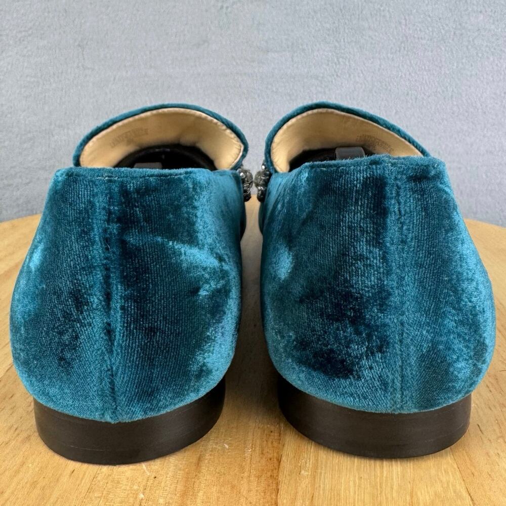 Ivanka Trump Velvet Loafers W/ Rhinestones Slip On Flats Women’s Size 9M US - Picture 4 of 8
